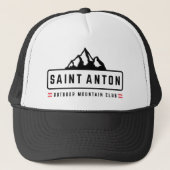 Saint Anton Oostenrijk Buitenlucht Trucker Pet (Voorkant)