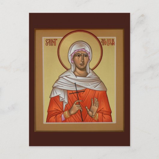 Saint Apollonia Prayer Card Briefkaart (Voorkant)