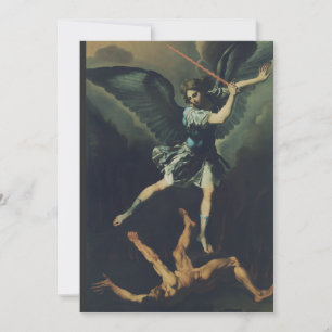 Saint Archangel Michael verslaat de duivel Kaart
