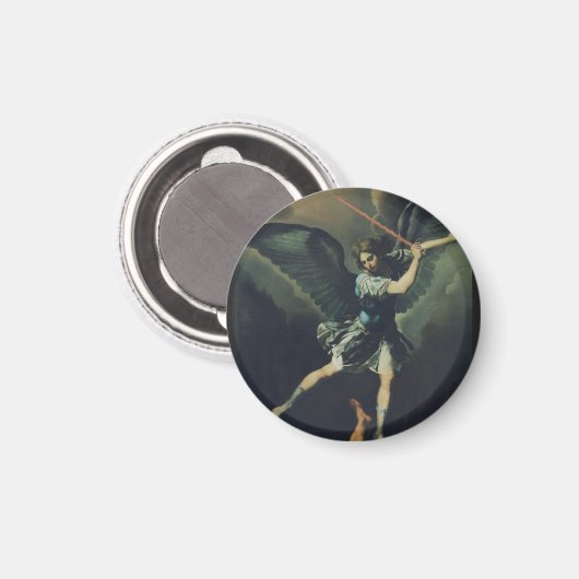 Saint Archangel Michael verslaat de duivel Magneet (Voorkant / Achterkant)