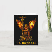 Saint Archangel Raphael Christian Art Faith  Kaart (Voorkant)