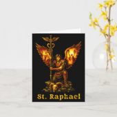 Saint Archangel Raphael Christian Art Faith  Kaart (Gele Bloem)