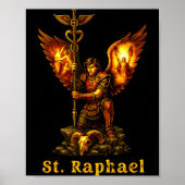 Saint Archangel Raphael Christian Art Faith  Poster (Voorkant)