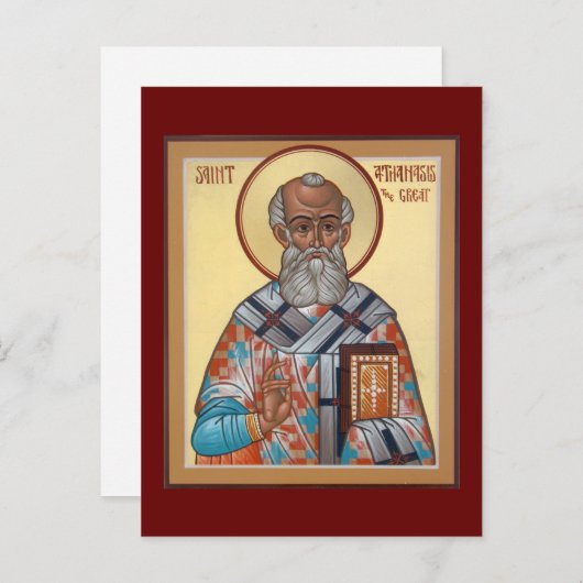 Saint Athanasius de Grote Kaart van het gebed (Voorkant / Achterkant)
