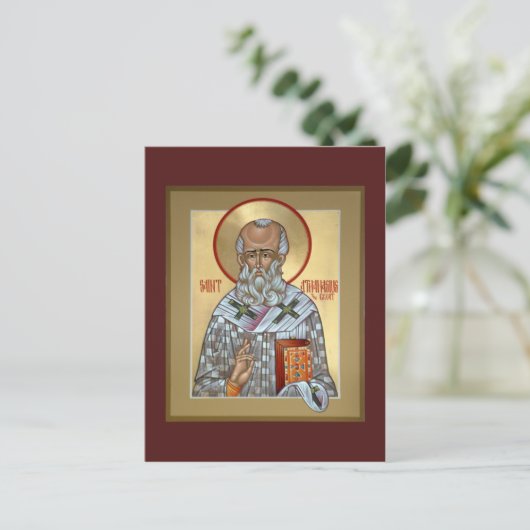 Saint Athanasius Prayer-kaart Briefkaart (Staand voorkant)