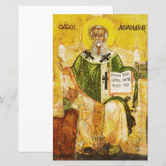 Saint Athanasius van Alexandrië (Voorkant / Achterkant)