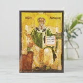 Saint Athanasius van Alexandrië Feestdagenkaart (Staand voorkant)