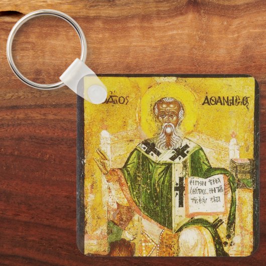 Saint Athanasius van Alexandrië Sleutelhanger (Voorkant)