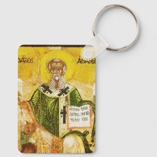Saint Athanasius van Alexandrië Sleutelhanger (Achterkant)