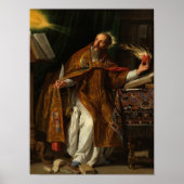 Saint Augustine, 1645 by Philippe de Champaigne Poster (Voorkant)