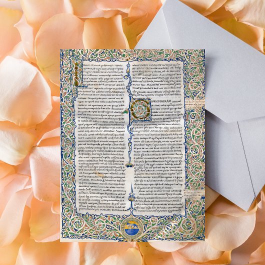 Saint Augustine City of God Medieval Manuscript Briefkaart