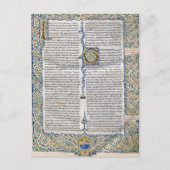 Saint Augustine City of God Medieval Manuscript Briefkaart (Voorkant)