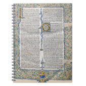 Saint Augustine City of God Medieval Manuscript Notitieboek (Voorkant)