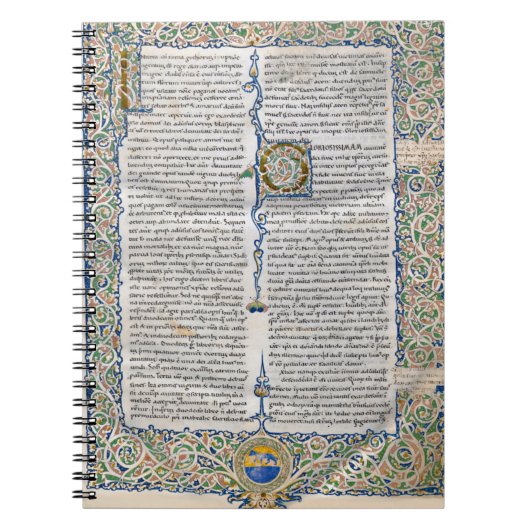 Saint Augustine City of God Medieval Manuscript Notitieboek (Voorkant)