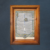 Saint Augustine City of God Medieval Manuscript Poster