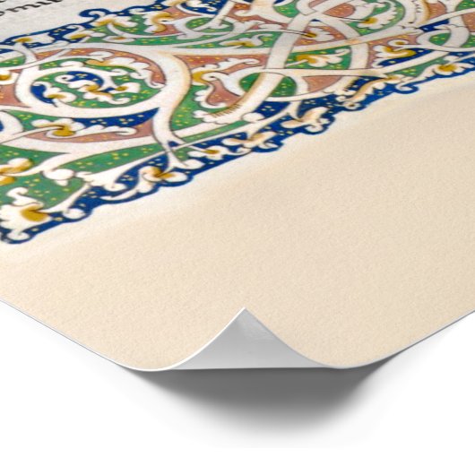 Saint Augustine City of God Medieval Manuscript Poster (Hoek)