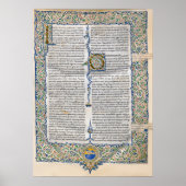 Saint Augustine City of God Medieval Manuscript Poster (Voorkant)