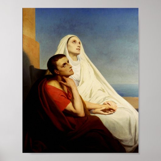 Saint Augustine en Saint Monica Poster (Voorkant)