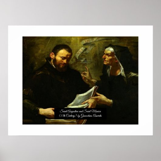 Saint Augustine en Saint Monica Poster (Voorkant)