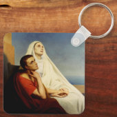 Saint Augustine en Saint Monica Sleutelhanger (Achterkant)