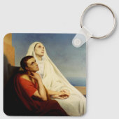 Saint Augustine en Saint Monica Sleutelhanger (Achterkant)