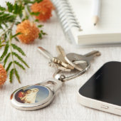 Saint Augustine en Saint Monica Sleutelhanger (Zijkant)