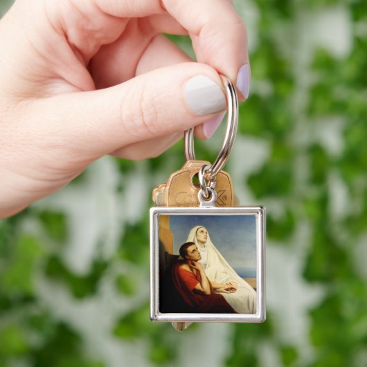 Saint Augustine en Saint Monica Sleutelhanger (Hand)