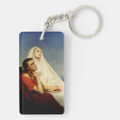 Saint Augustine en Saint Monica Sleutelhanger (achterkant)