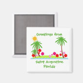 Saint Augustine, Floirida koelkast magnet (Voorkant / Achterkant)