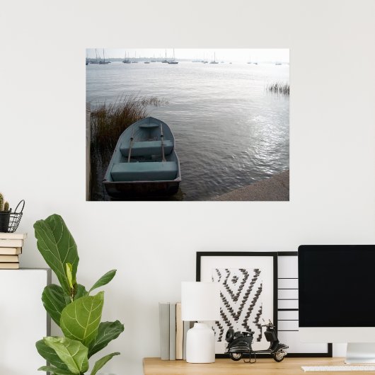 Saint Augustine Florida Boat Sailbots poster kunst (Thuiskantoor)