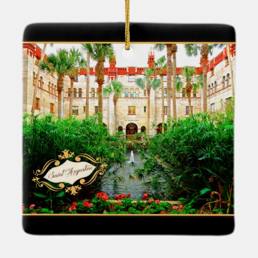 Saint Augustine Florida Lightner Museum & Gardens Keramisch Ornament (Achterkant)