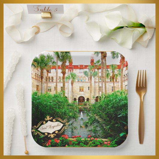 Saint Augustine Florida Lightner Museum & Gardens Papieren Bordje