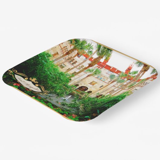 Saint Augustine Florida Lightner Museum & Gardens Papieren Bordje (Gebogen)