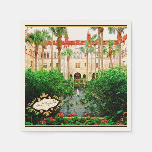 Saint Augustine Florida Lightner Museum & Gardens Servet (Voorkant)