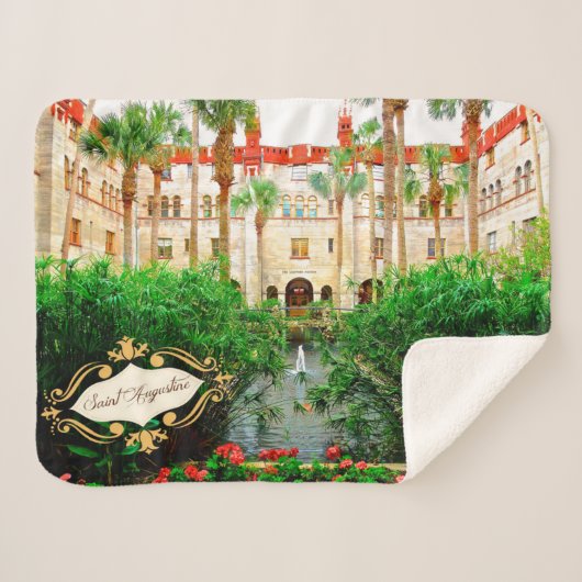 Saint Augustine Florida Lightner Museum & Gardens Sherpa Deken (Voorkant (horizontaal))