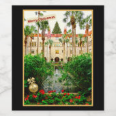 Saint Augustine Florida Lightner Museum & Gardens Wijn Etiket (Enkel label)