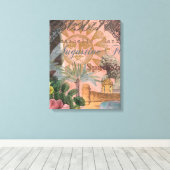 saint - augustine florida trekt antiek kunst canvas afdruk (Insitu (Houten vloer))