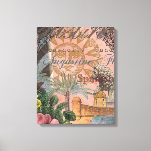 saint - augustine florida trekt antiek kunst canvas afdruk (Voorkant)