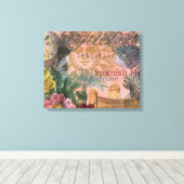 saint - augustine florida trekt antiek kunst canvas afdruk (Insitu (Houten vloer))