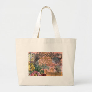 saint - augustine florida trekt antiek kunst grote tote bag
