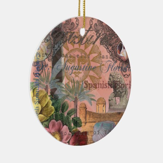 saint - augustine florida trekt antiek kunst keramisch ornament (Rechts)