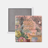 saint - augustine florida trekt antiek kunst magneet (Voorkant / Achterkant)