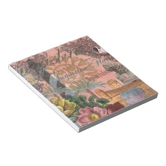 saint - augustine florida trekt antiek kunst notitieblok (Schuin)