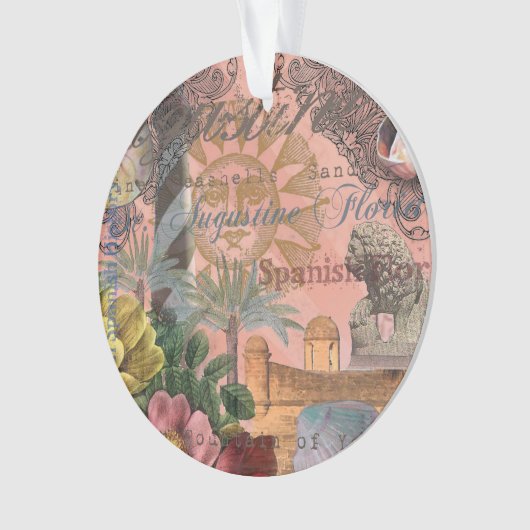 saint - augustine florida trekt antiek kunst ornament (voorkant)