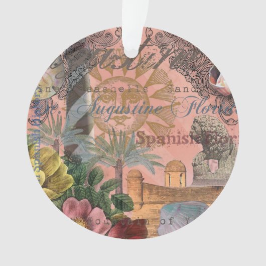 saint - augustine florida trekt antiek kunst ornament (voorkant)