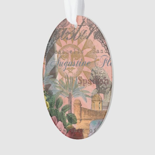 saint - augustine florida trekt antiek kunst ornament (voorkant)