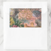 saint - augustine florida trekt antiek kunst rechthoekige sticker (Tas)