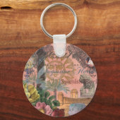 saint - augustine florida trekt antiek kunst sleutelhanger (Voorkant)