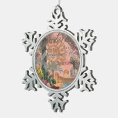 saint - augustine florida trekt antiek kunst tin sneeuwvlok ornament (Rechts)