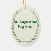 Saint Augustine of Hippo God's Peace and Blessings Keramisch Ornament (Achterkant)